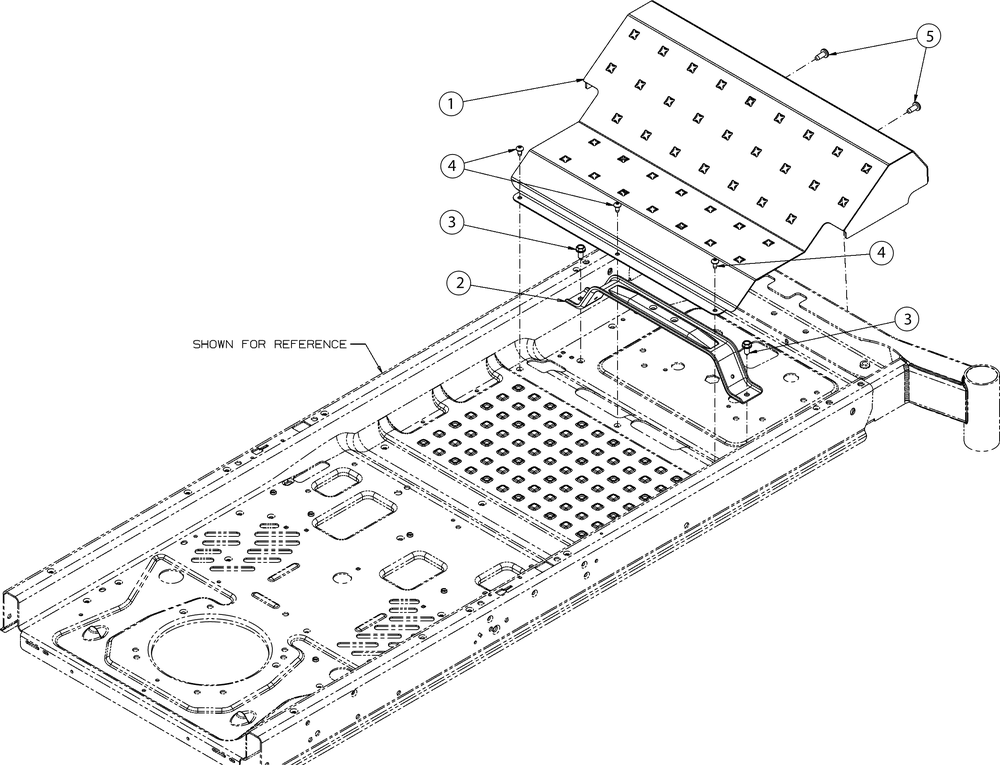 Floorboard Diagram and Parts List for Z-FORCELX54KW (17AIDAUC010)(2018) Cub Cadet Lawn Tractor